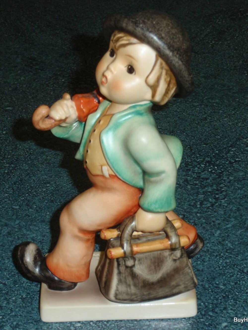 LARGE VERSION "Merry Wanderer" Goebel Hummel Figurine #7/I TMK6 CHRISTMAS GIFT!